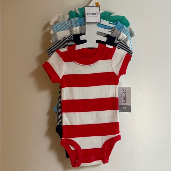 Carter’s bodysuits short sleeve NWT 5 pack - Picture 1 of 4